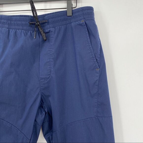 American Eagle Outfitters Flex Navy Blue Black Drawstring Moisture-wick Joggers - Picture 3 of 12